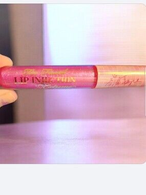 Too Faced Lip Injection Gloss — Shimmery Pink■ New, No Box